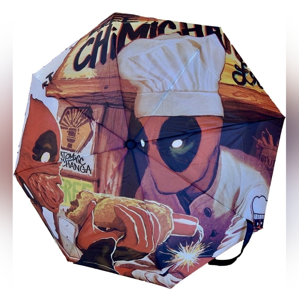 New Deadpool Umbrella with Case